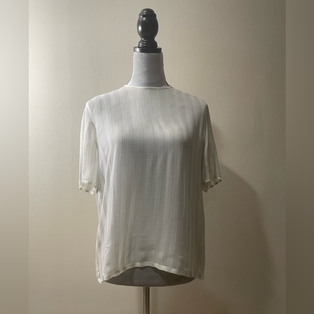Vintage Giorgio Armani Collezioni short sleeve blouse size 12